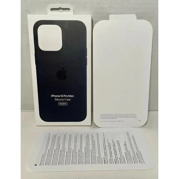 Retail Box &‎ Inserts Only For iPhone 14 Pro Silicone Case Midnight MPTP3ZM/A - Picture 3 of 3